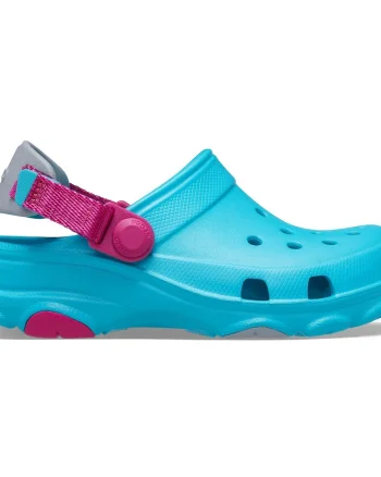 Saboți Crocs Kids' Classic All-Terrain Clog Albastru deschis - Digital Aqua