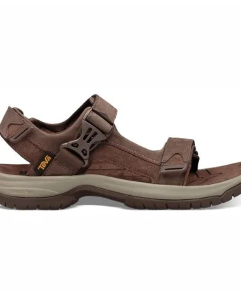Sandale Teva Men's Tanway Leather Maro - Chocolate