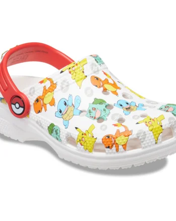 Saboti Crocs Classic Pokemon Clog Toddler Alb - White/Multi