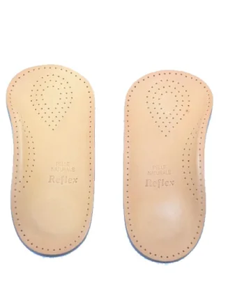 Talonete Reflex parţial din piele naturală Maro - Mud