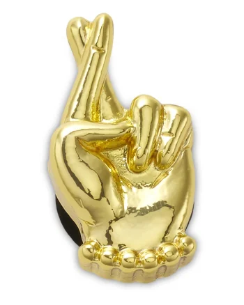 Jibbitz Crocs Gold Fingers Crossed