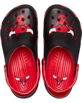 Saboti Crocs Classic NBA Chicago Bulls Clog Rosu - Varsity Red