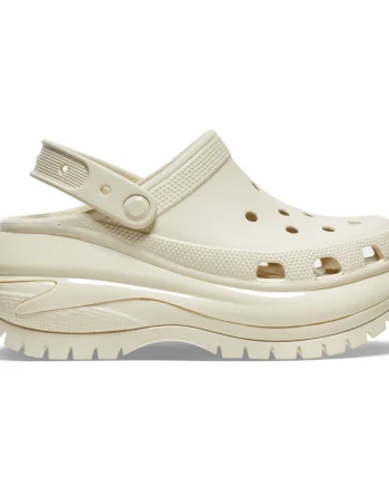 Saboți Crocs Classic Mega Crush Clog Bej - Bone