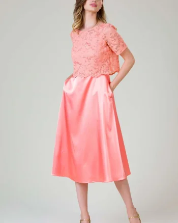Rochie satin Emilie