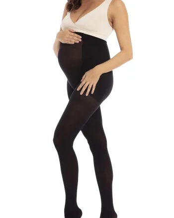 Dres gravida Materity negru din lycra 20 DEN