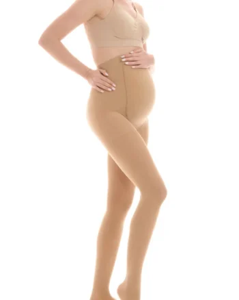 Dres gravida Materity Vizone din lycra bej 20 DEN