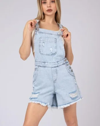 Salopeta din denim Amos boyfriend albastru