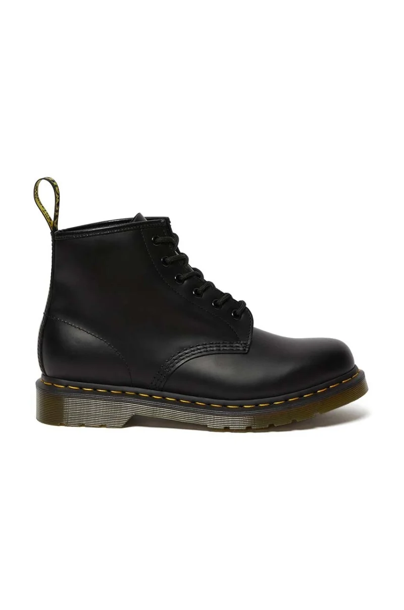 Dr. Martens bocanci de piele 101 Yellow Stitch