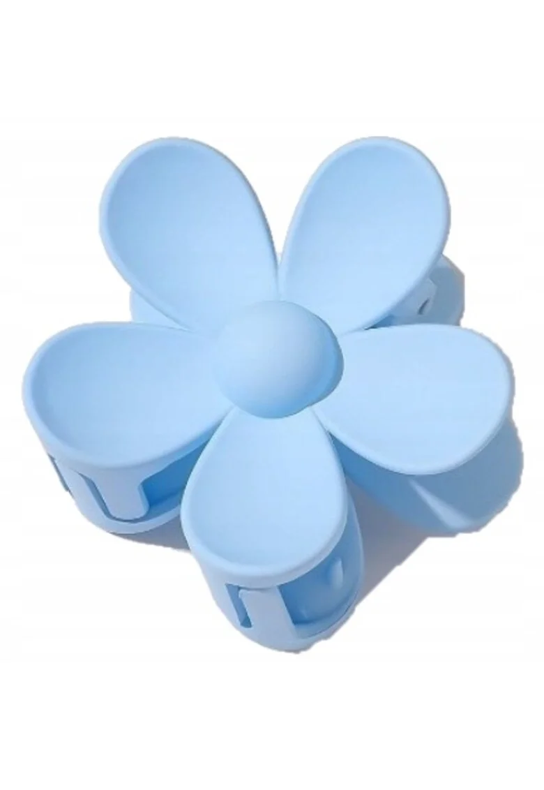 Clama par  Plastic, model floare, albastru, 7x7.5cm