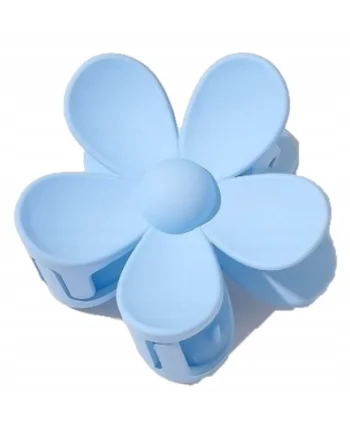 Clama par  Plastic, model floare, albastru, 7x7.5cm