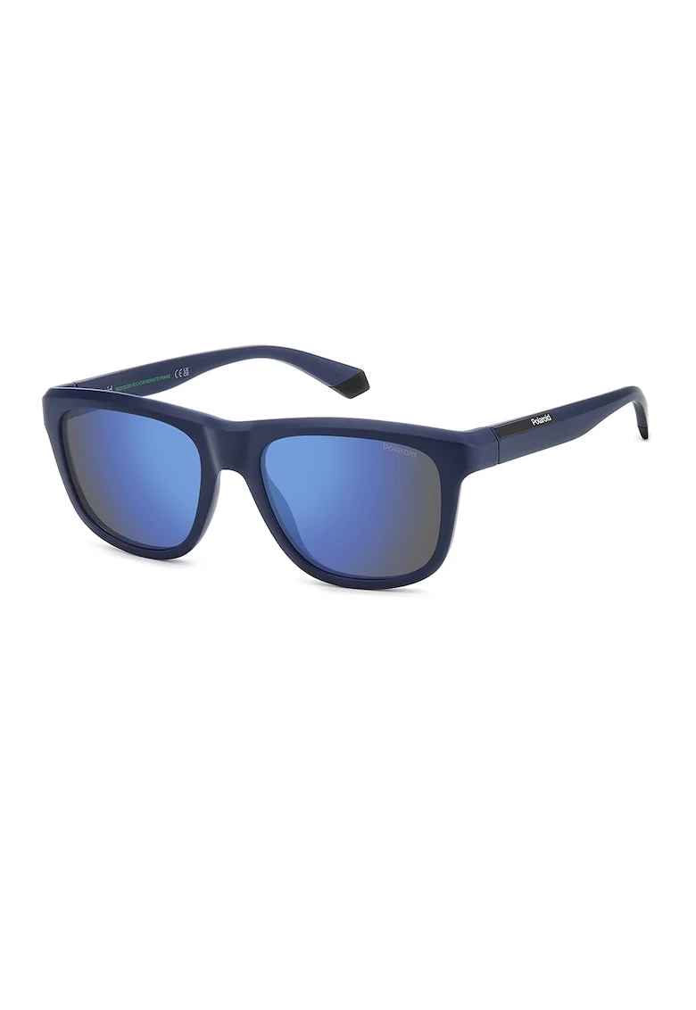 Ochelari de soare polarizati unisex cu lentile in degrade, Albastru inchis
