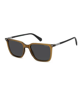 Ochelari de soare cu lentile polarizate, Negru/Caramel