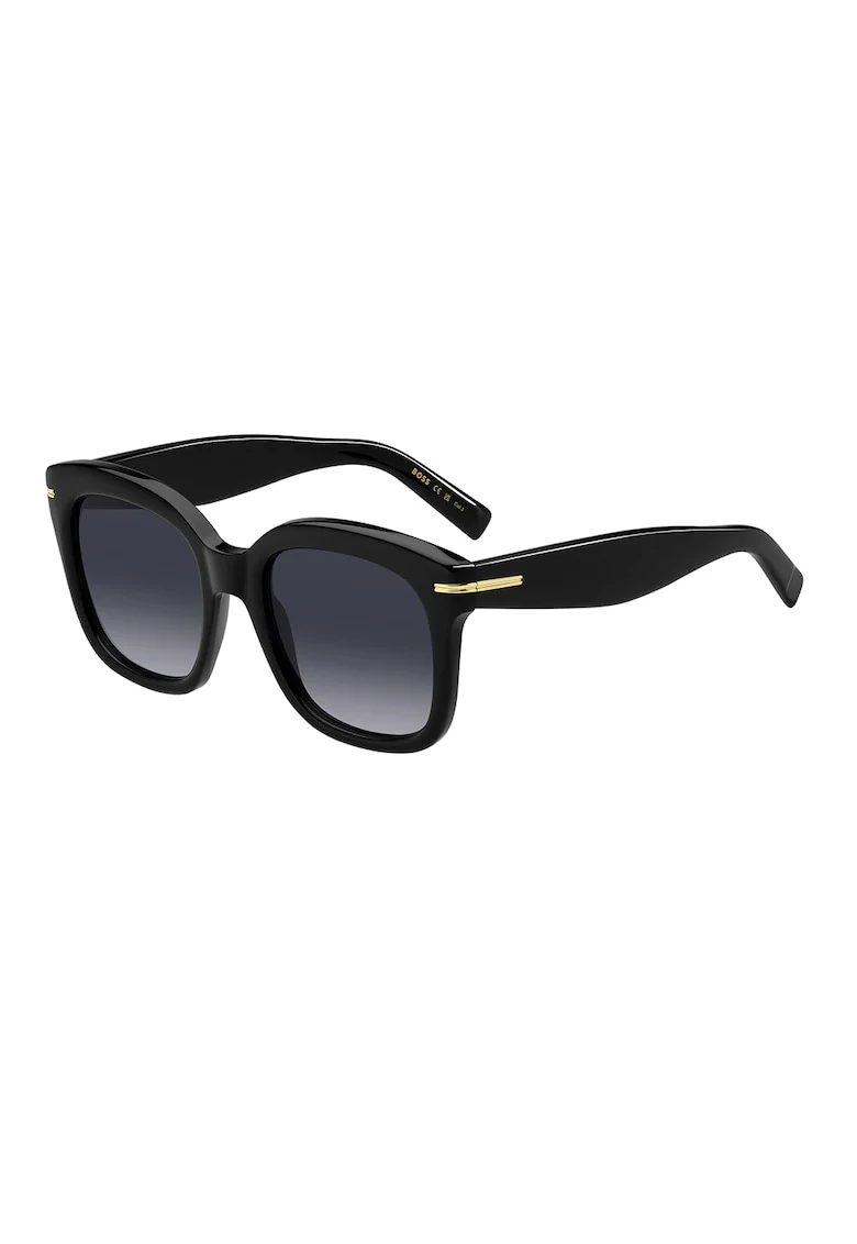 Ochelari de soare patrati cu lentile in degrade, Negru