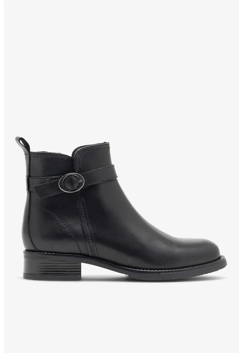Ghete dama  5905588050902, Piele naturala, Negru, Negru