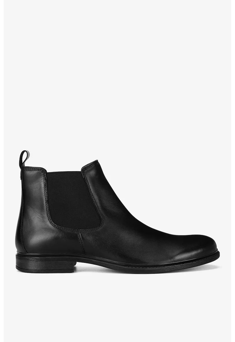 Ghete barbati  5905588877998, Piele naturala, Negru, Negru