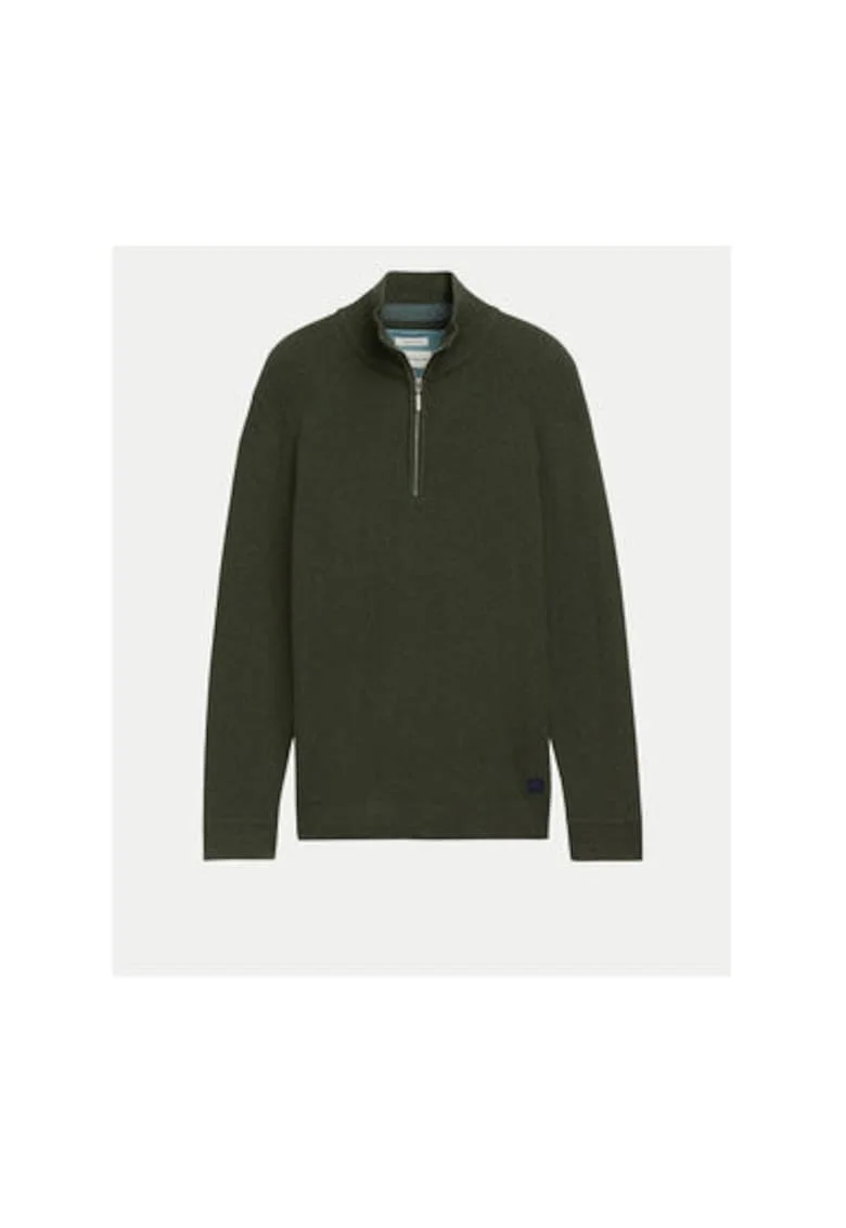 Pulover barbati,  304210679, Bumbac, Verde, Verde