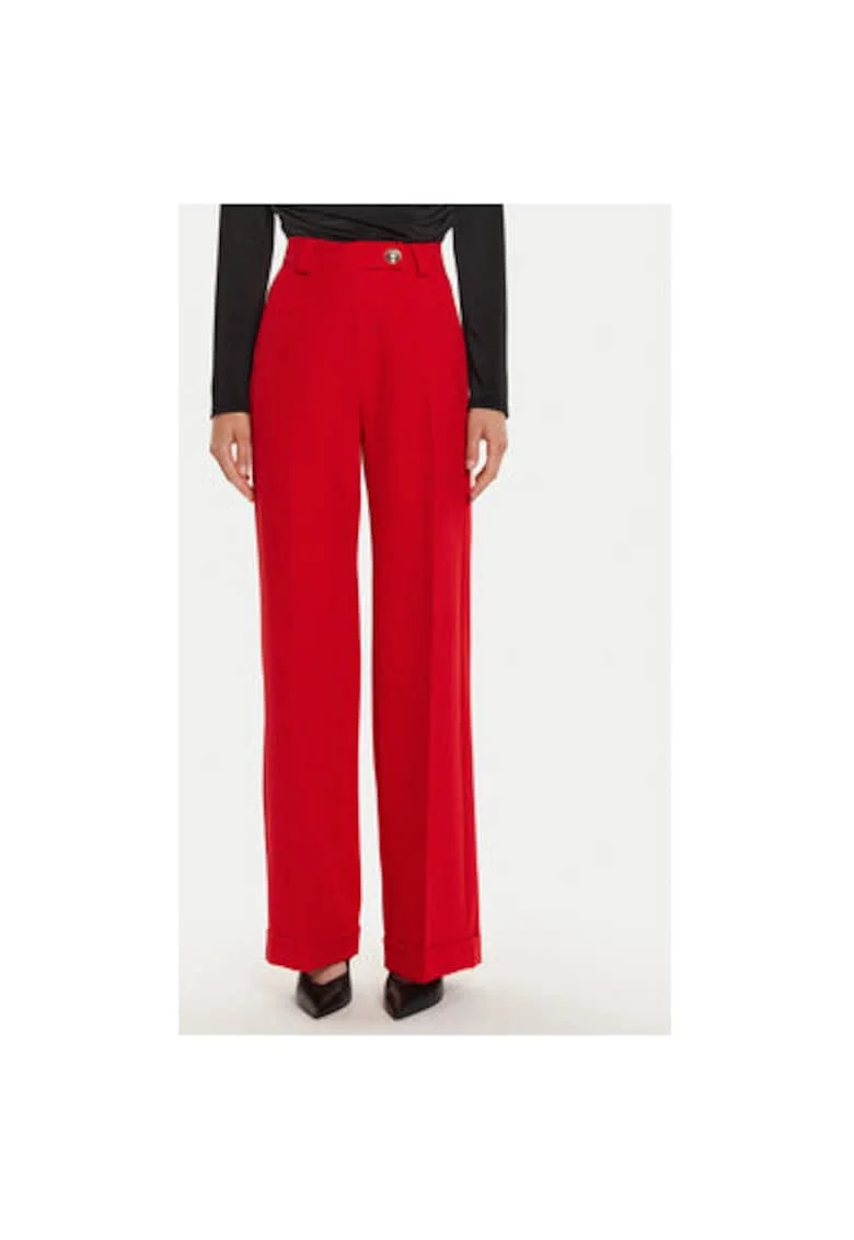 Pantaloni Dama,  304736667, Poliester, Elastan, Negru, Negru