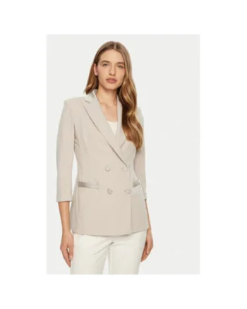 Sacou dama,  305104939, Poliester, Bej, Bej