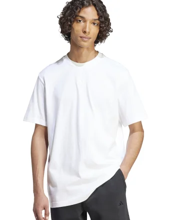 Tricou supradimensionat cu logo pe partea din spate, Alb