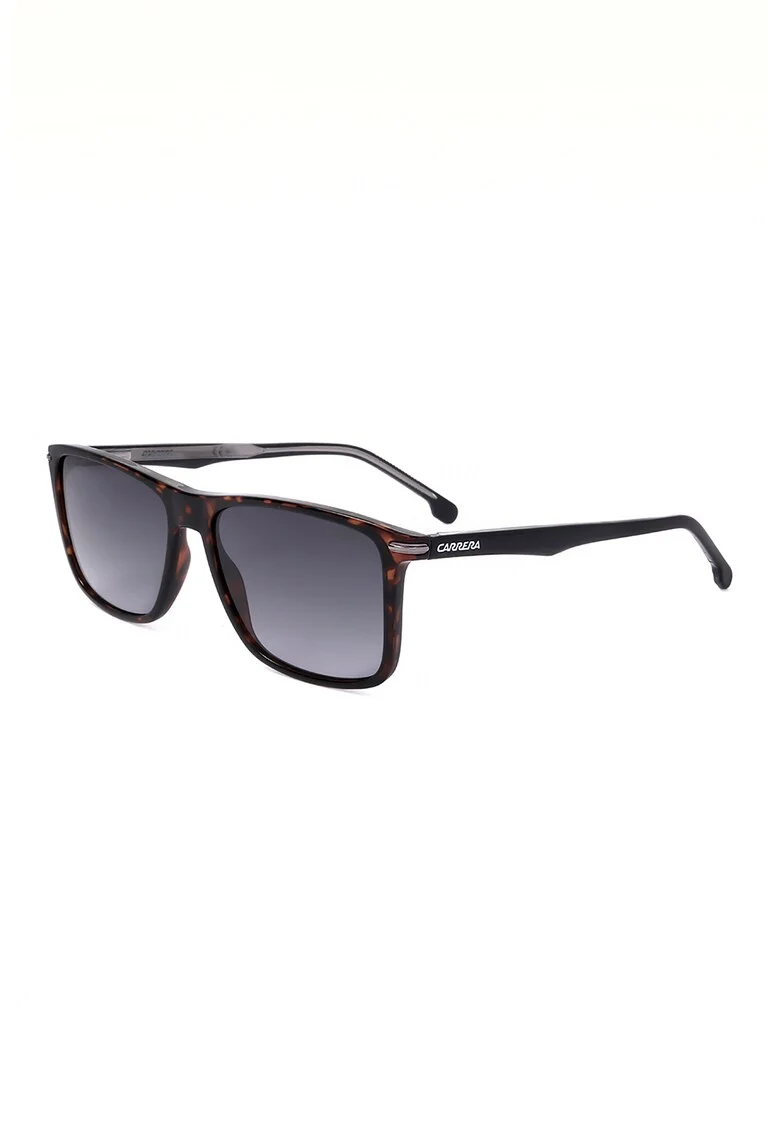 Ochelari de soare wayfarer cu lentile in degrade, Negru/Maro