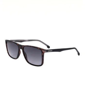 Ochelari de soare wayfarer cu lentile in degrade, Negru/Maro