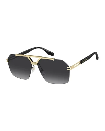 Ochelari de soare aviator cu lentile in degrade, Auriu/Negru