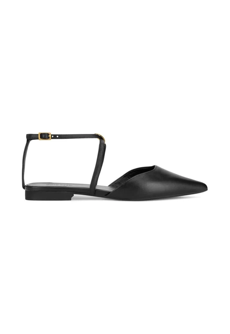 Sandale dama,  590559, Piele naturala, Negru, Negru