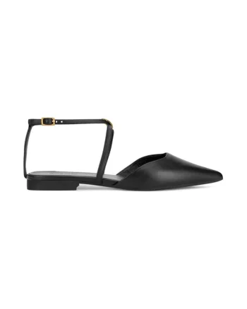 Sandale dama,  590559, Piele naturala, Negru, Negru