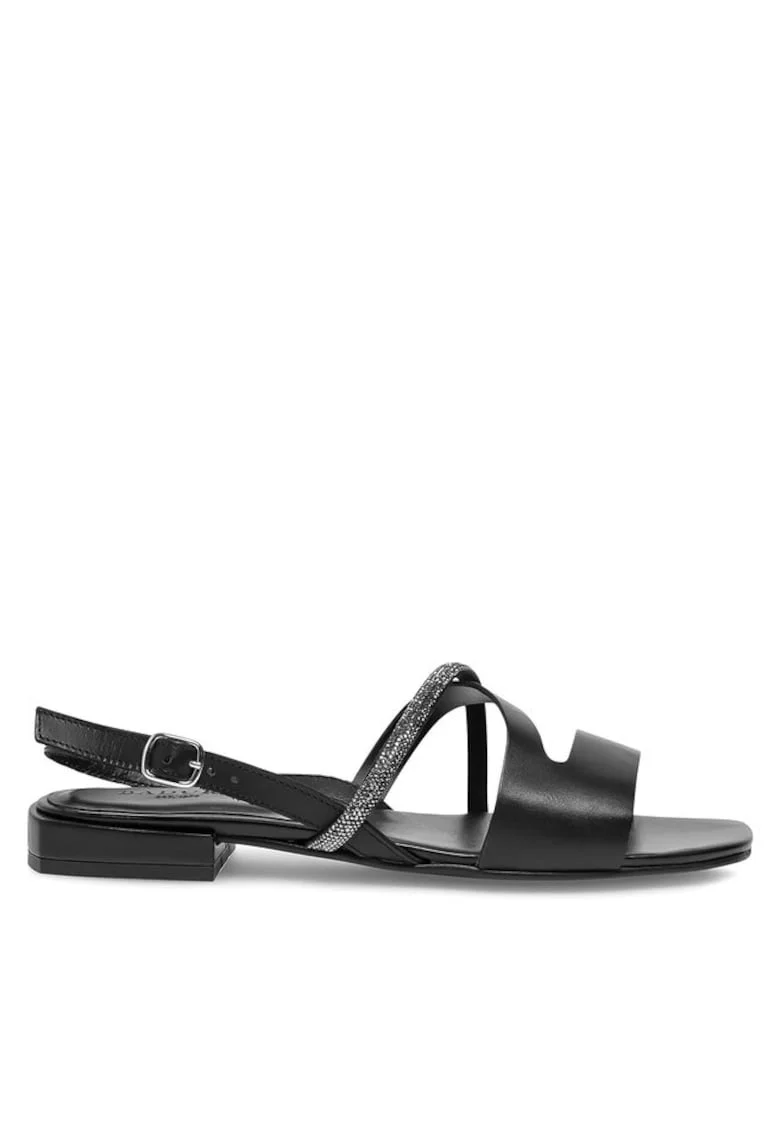 Sandale dama,  590558851451038, Piele naturala, Negru