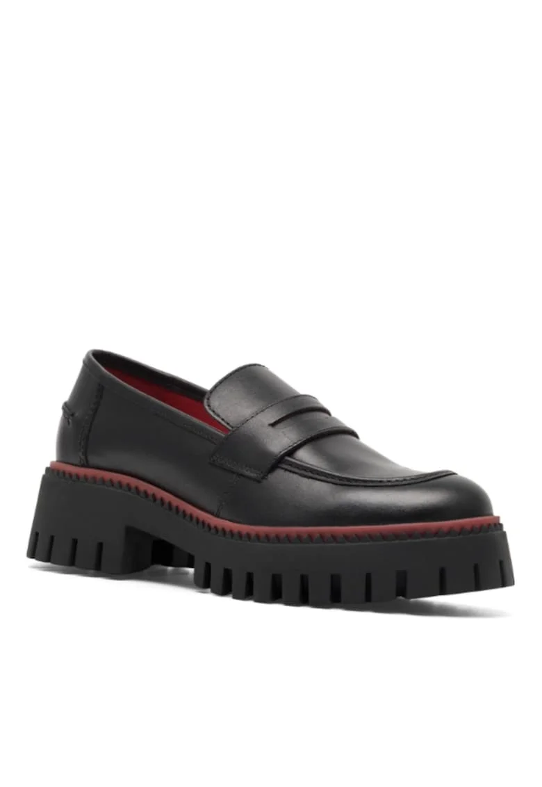 Pantofi dama,  5904862949086, Negru, Piele naturala, Negru
