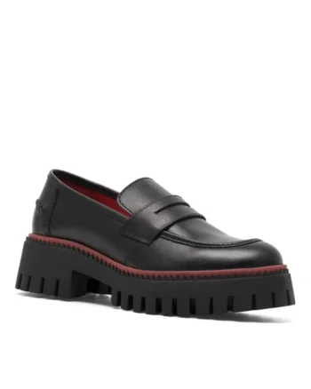 Pantofi dama,  5904862949086, Negru, Piele naturala, Negru