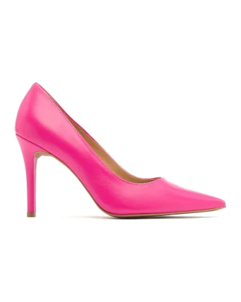 Pantofi de piele cu toc stiletto Hayley, Fucsia