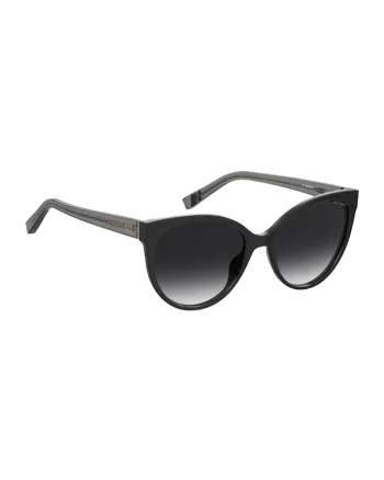 Ochelari de soare cat-eye cu lentile in degrade, Negru