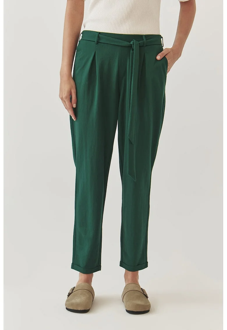 Pantaloni conici Zamiria, Verde