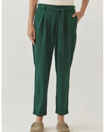 Pantaloni conici Zamiria, Verde