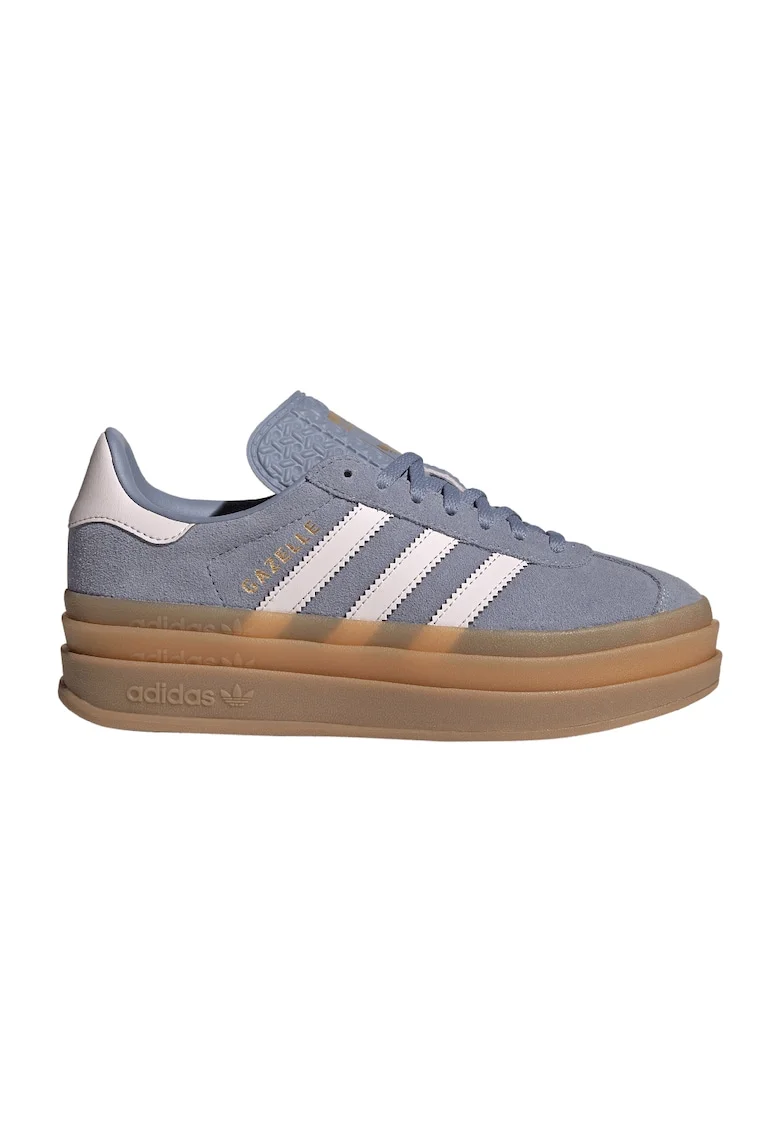 Pantofi sport Gazelle Bold din piele intoarsa cu talpa flatform, Lila/Roz pal