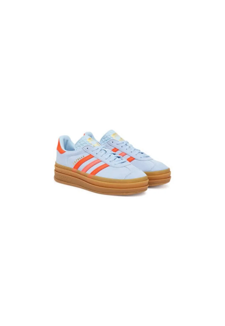 Pantofi sport din piele intoarsa cu platforma