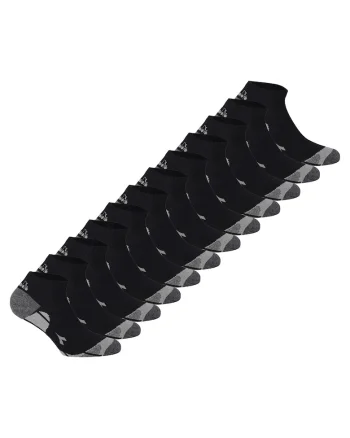 Set de sosete pana la glezna unisex - 12 perechi, Negru