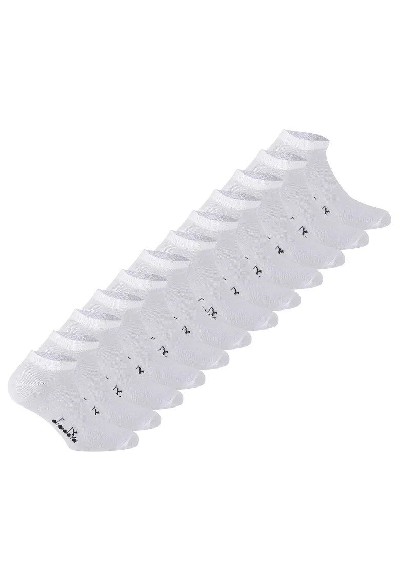 Set de sosete scurte unisex - 12 perechi, Alb