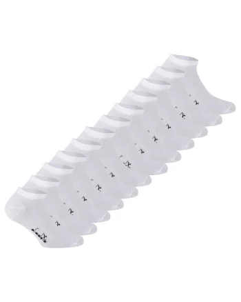 Set de sosete scurte unisex - 12 perechi, Alb