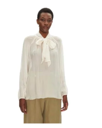 Bluza dama,  viscoza/matase, bej,