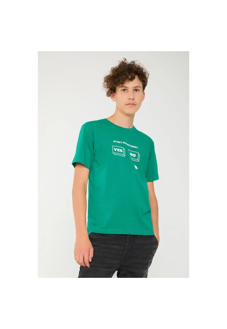 Tricou din bumbac cu imprimeu,