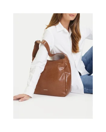 Geanta dama  C-LSK-L-004-08, culoare brown, material textil