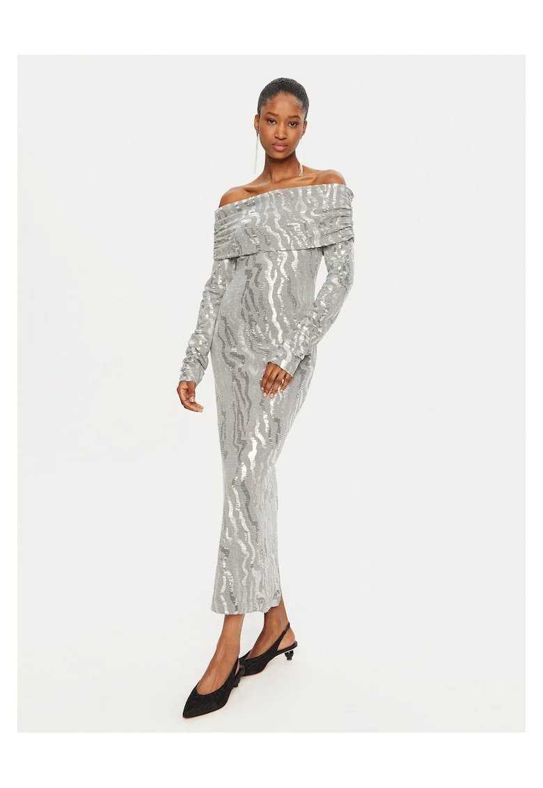 Rochie de cocktail  argintiu