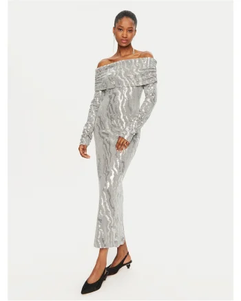 Rochie de cocktail  argintiu
