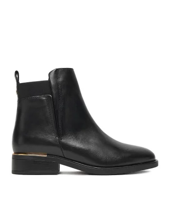 Botine dama,  piele naturala, negru CEO-RST-6397-01