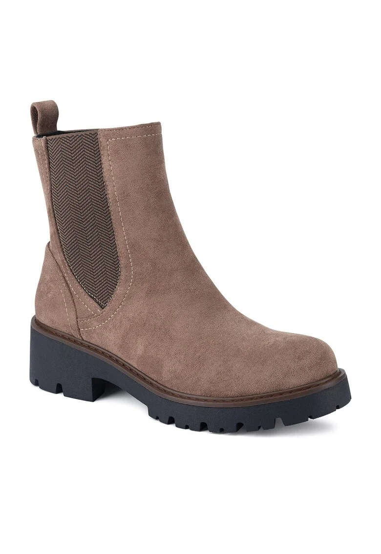 Botine dama WS6381-01,  Bej, Textil