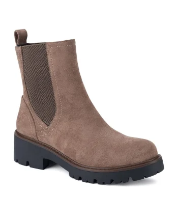 Botine dama WS6381-01,  Bej, Textil