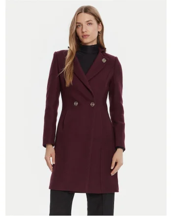 Palton dama  bordo, lana