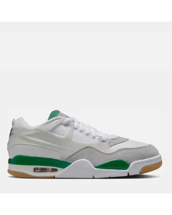 Pantofi sport barbati  Air Jordan 4, gri/verde, Max Air, material textil